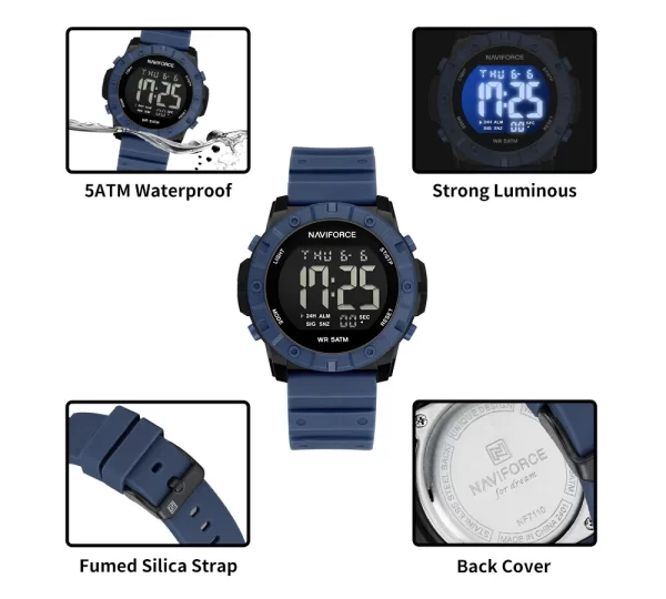 NAVIFORCE NF7110 Blue For Men - Image 4