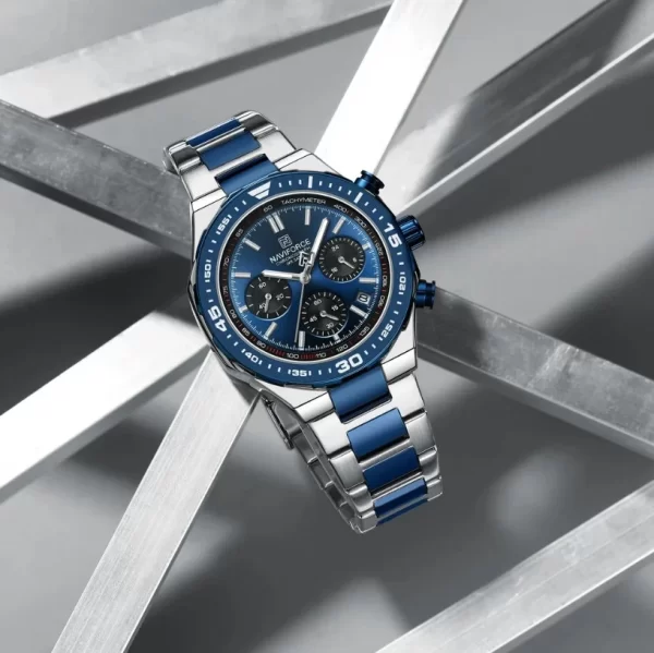 NAVIFORCE NF8049 Blue Silver For Men - Image 2