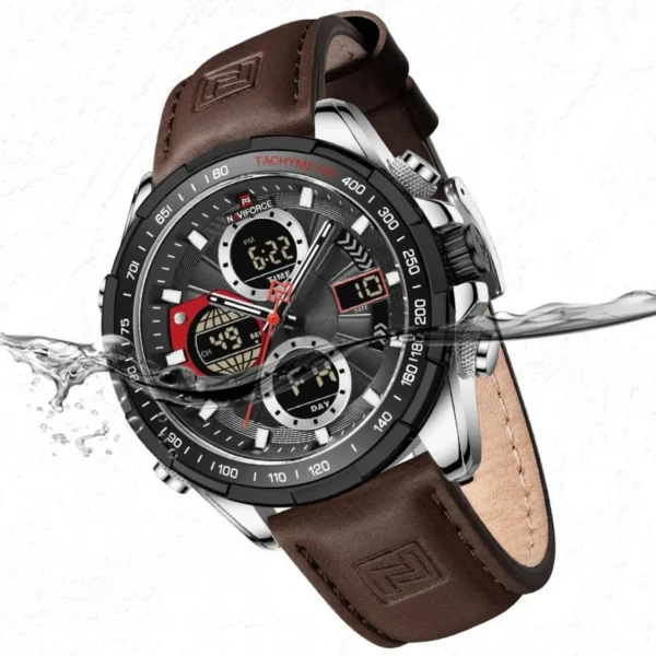 NAVIFORCE NF9197 Brown Black For Men - Image 3