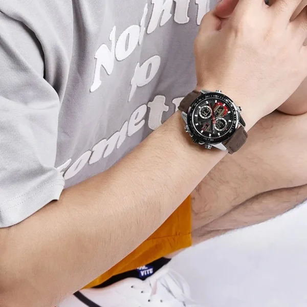 NAVIFORCE NF9197 Brown Black For Men - Image 5