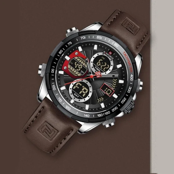 NAVIFORCE NF9197 Brown Black For Men - Image 7