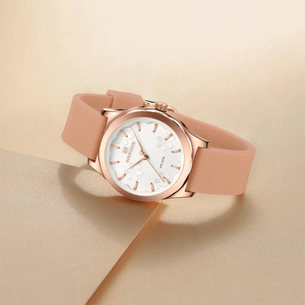 NAVIFORCE NF5051 RoseGold White For Women - Image 3