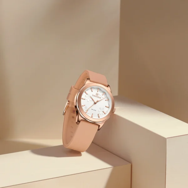 NAVIFORCE NF5051 RoseGold White For Women - Image 4